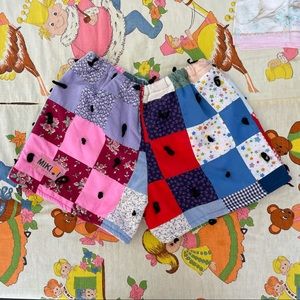 *MIKI🌷WI* Quilted Patchwork Hot Shorts ~